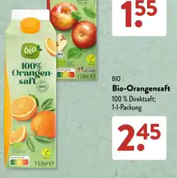 Aldi Süd BIO Bio-Orangensaft Angebot