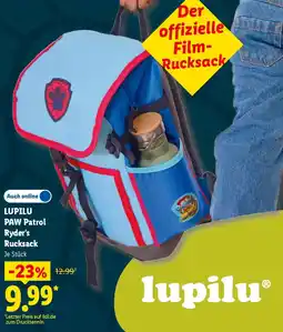 Lidl LUPILU PAW Patrol Ryder's Rucksack Angebot