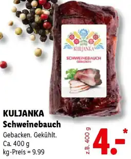 Lidl KULJANKA Schweinebauch Angebot