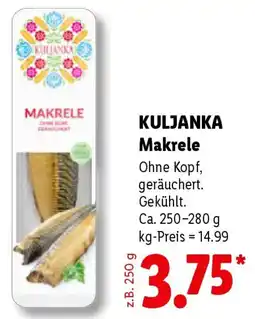 Lidl KULJANKA Makrele Angebot