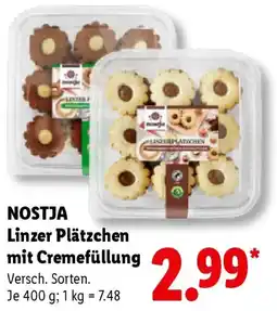 Lidl NOSTJA Linzer Plätzchen mit Cremefüllung Angebot