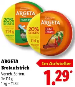 Lidl ARGETA Brotaufstrich Angebot