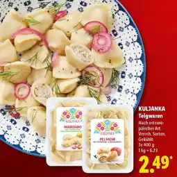 Lidl KULJANKA Teigwaren Angebot