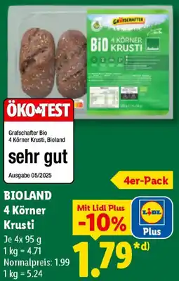 Lidl BIOLAND 4 Körner Krusti Angebot