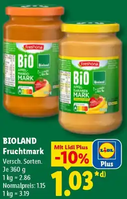 Lidl BIOLAND Fruchtmark Angebot