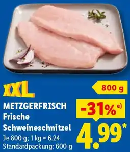 Lidl METZGERFRISCH Frische Schweineschnitzel Angebot