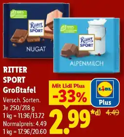 Lidl RITTER SPORT Großtafel Angebot