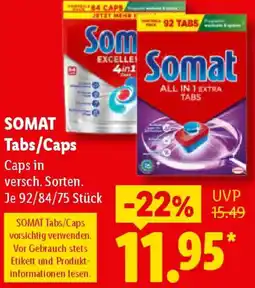Lidl SOMAT Tabs/Caps Angebot
