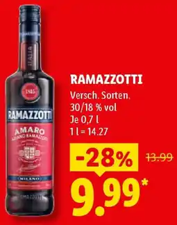 Lidl Ramazzotti Angebot