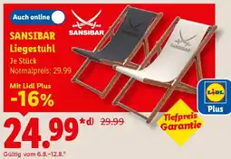 Lidl SANSIBAR Liegestuhl Angebot