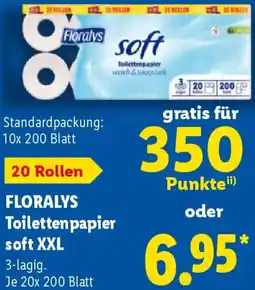 Lidl FLORALYS Toilettenpapier soft XXL Angebot