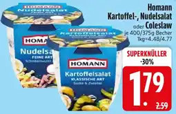 Edeka Homann Kartoffel-, Nudelsalat oder Coleslaw Angebot