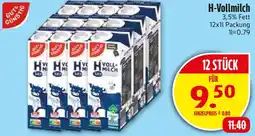 Edeka Gut & Gunstig H-Vollmilch Angebot