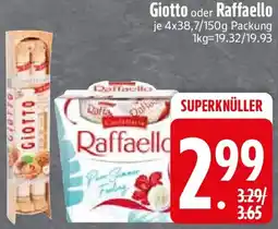 Edeka Giotto oder Raffaello Angebot