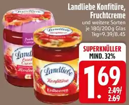 Edeka Landliebe Konfitüre, Fruchtcreme Angebot