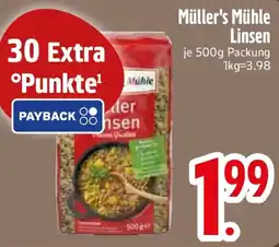 Edeka Müller's Mühle Linsen Angebot