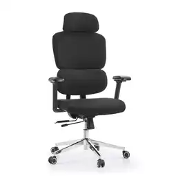 Netto Marken-Discount hjh OFFICE Profi Bürostuhl Ergomy F 2 Stoff mit Armlehnen (höhenverstellbar) Angebot