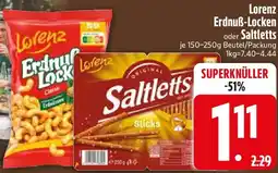 Edeka Lorenz Erdnuẞ-Locken oder Saltletts Angebot