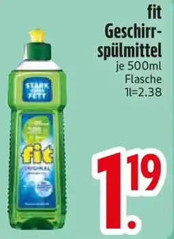 Edeka fit Geschirrspülmittel Angebot