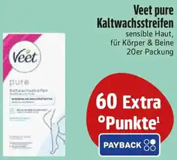Edeka Veet pure Kaltwachsstreifen Angebot