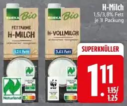 Edeka Edeka Bio H-Milch Angebot