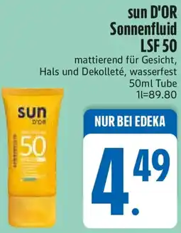 Edeka sun D'OR Sonnenfluid LSF 50 Angebot