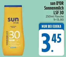 Edeka sun D'OR Sonnenmilch LSF 30 Angebot
