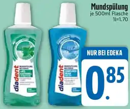 Edeka diadent Mundspülung Angebot