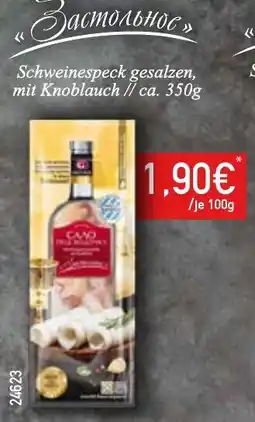 Mix Markt Schweinespeck gesalzen mit Knoblauch Angebot