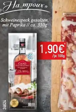 Mix Markt Schweinespeck gesalzen mit Paprika Angebot