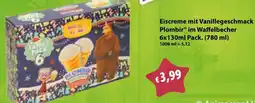 Mix Markt Eiscreme mit Vanillegeschmack Plombir Angebot