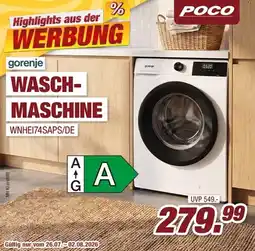 Poco gorenje WASCHMASCHINE Angebot