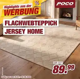 Poco FLACHWEBTEPPICH JERSEY HOME Angebot