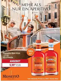 METRO Mionetto Aperitivo Angebot