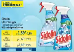 METRO Sidolin Glasreiniger Angebot