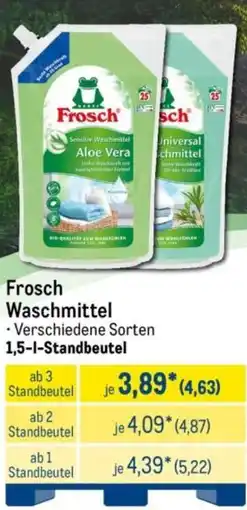 METRO Frosch Waschmittel Angebot