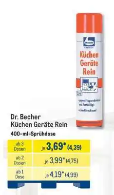 METRO Dr. Becher Küchen Geräte Rein Angebot