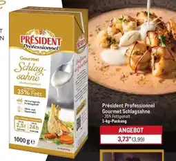 METRO Président Professionnel Gourmet Schlagsahne Angebot