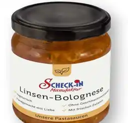Scheck-in-Center Scheck-in Manufaktur Vegane Linsen Bolognese Sauce Angebot