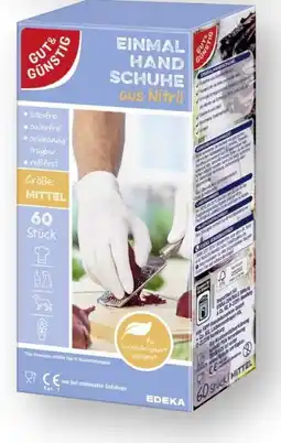 Scheck-in-Center Gut & Günstig Einmalhandschuhe Nitril Angebot