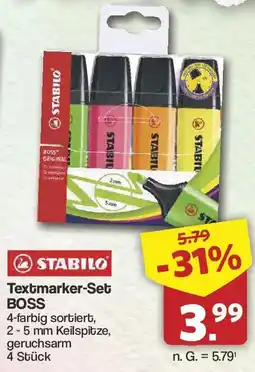 Famila Nord West STABILO Textmarker-Set BOSS Angebot