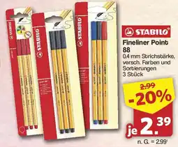 Famila Nord West STABILO Fineliner Point 88 Angebot
