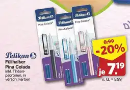 Famila Nord West Pelikan Füllhalter Pina Colada Angebot