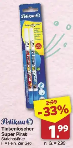 Famila Nord West Pelikan Tintenlöscher Super Pirat Angebot