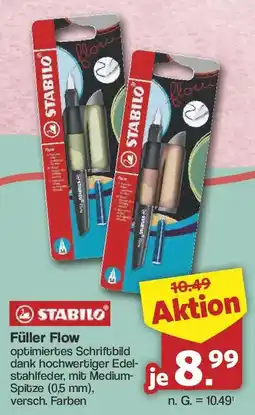 Famila Nord West STABILO Füller Flow Angebot