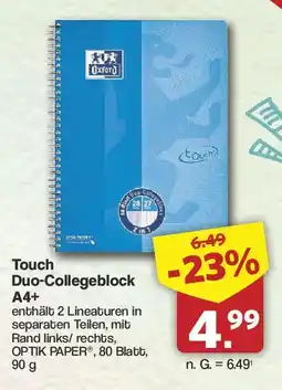 Famila Nord West Touch Duo-Collegeblock A4+ Angebot