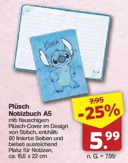 Famila Nord West Plüsch Notizbuch A5 Angebot
