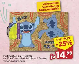 Famila Nord West Fußmatte Lilo & Stitch Angebot