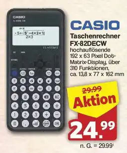 Famila Nord West CASIO Taschenrechner FX-82DECW Angebot