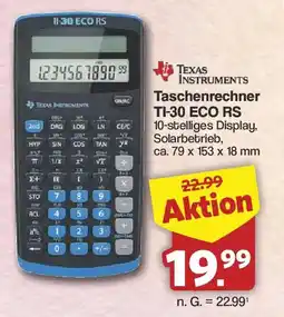 Famila Nord West TEXAS INSTRUMENTS Taschenrechner TI-30 ECO RS Angebot